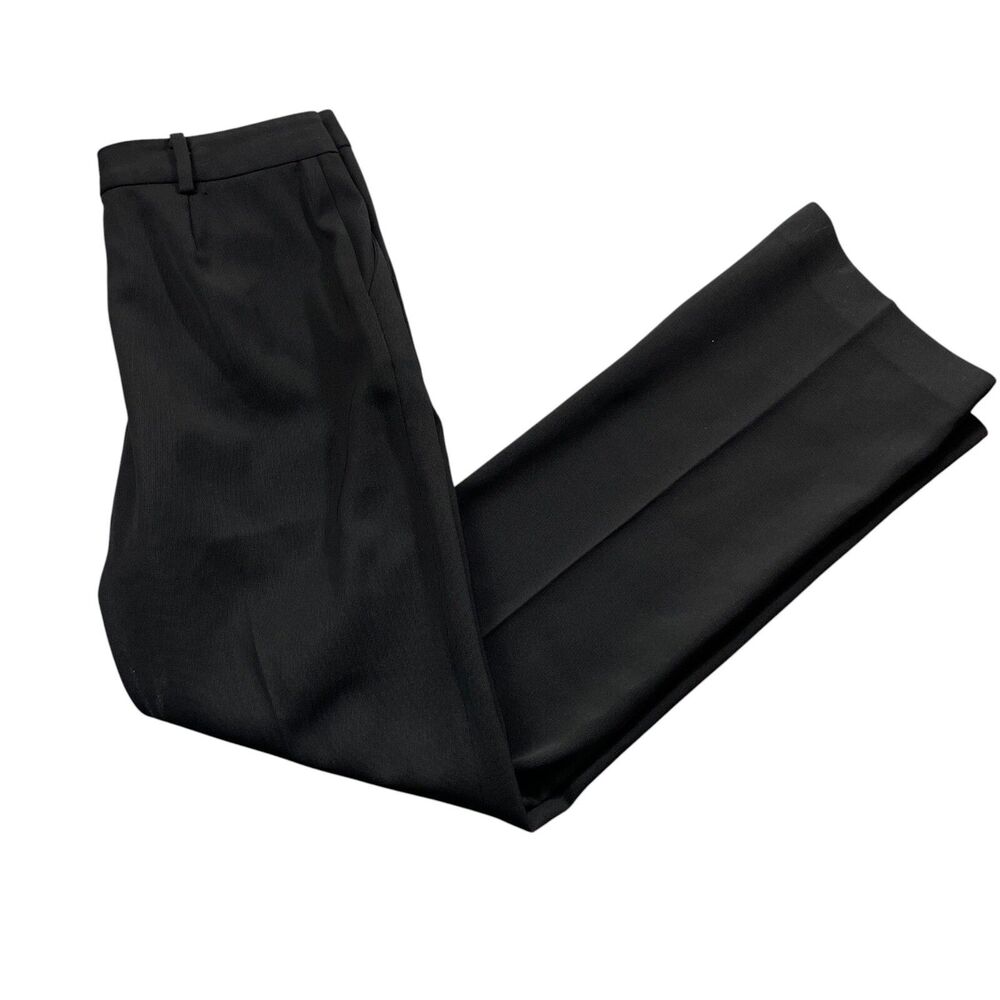 Lauren Ralph Lauren 6 Black Dress Pants (loose hem) 100% Wool - Picture 1 of 6